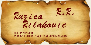 Ružica Rilaković vizit kartica